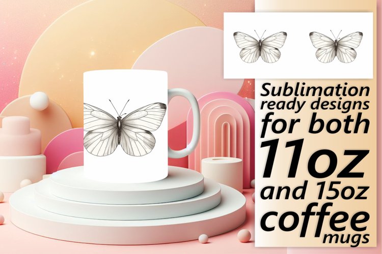 Elegant Watercolor Mug Wrap example image 1