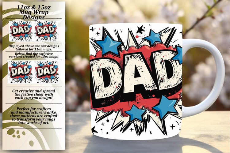 Joyful Dad Mug Wrap - 11oz