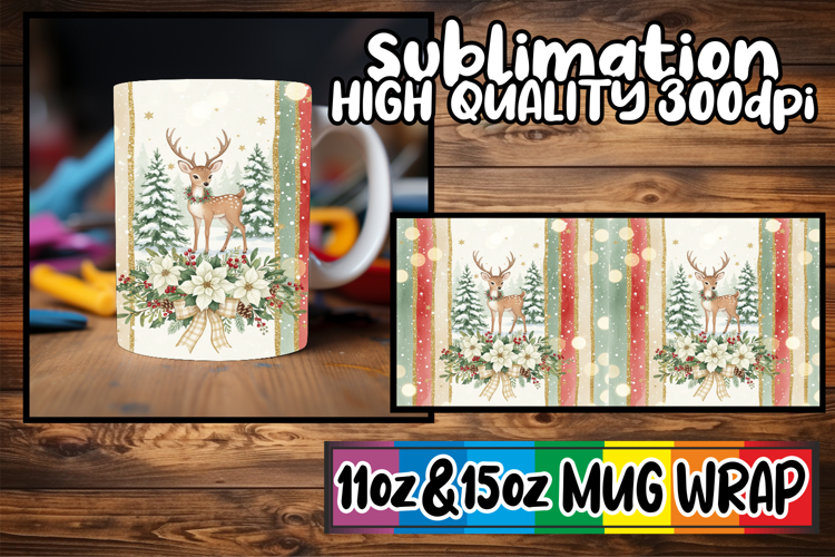 Nostalgic days sublimation print wrap, Christmas