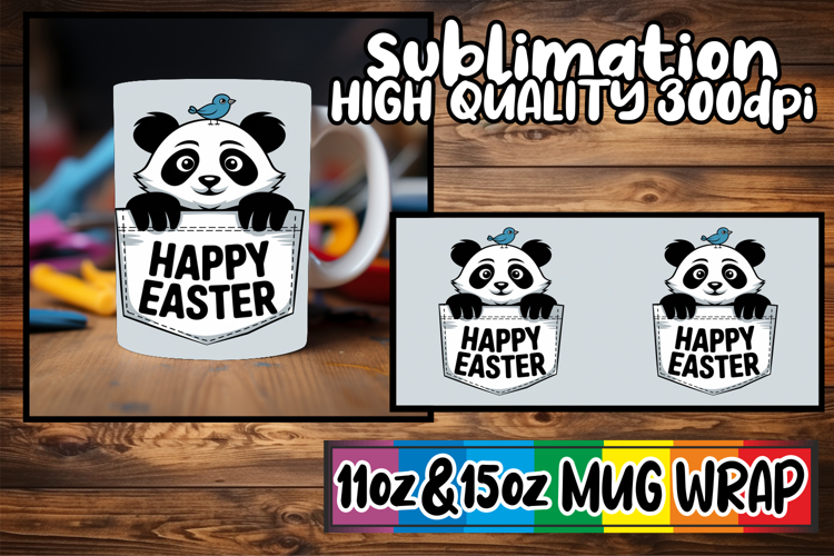 Blissful sunsets 11oz 15oz sublimation wrap, Easter Animals