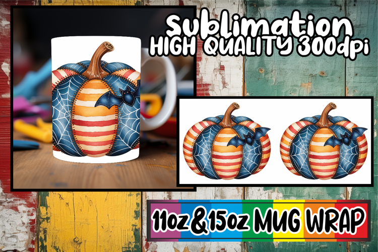 Radiant whispers 11oz 15oz sublimation wrap, Pumpkin Waterco