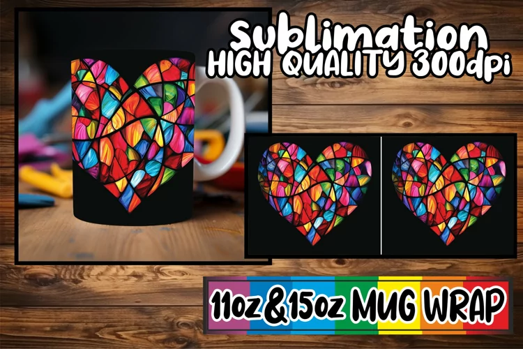 Love-Inspired Coffee Mug Wrap - Valentines