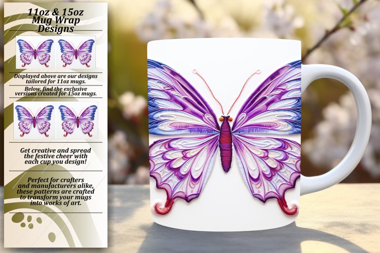 Kaleidoscope Butterfly Mug Decoration example image 1