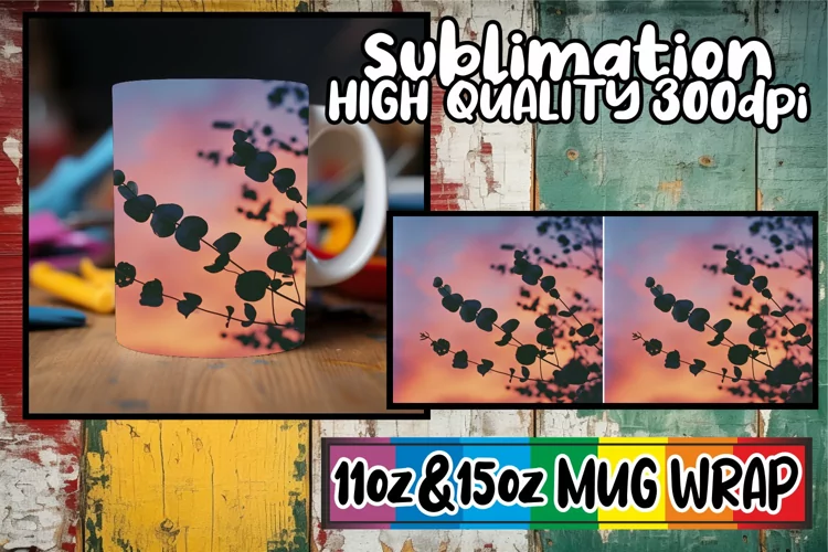 Blossoming Nostalgia: Mug Wrap Sublimation