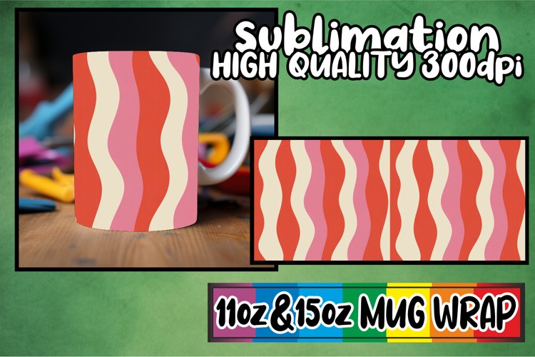 Blissful mornings 11oz 15oz sublimation wrap, Valentine's Pa
