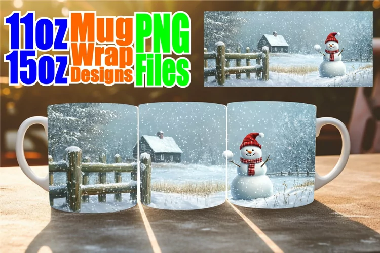 Happy journeys sublimation mug wrap, Winter