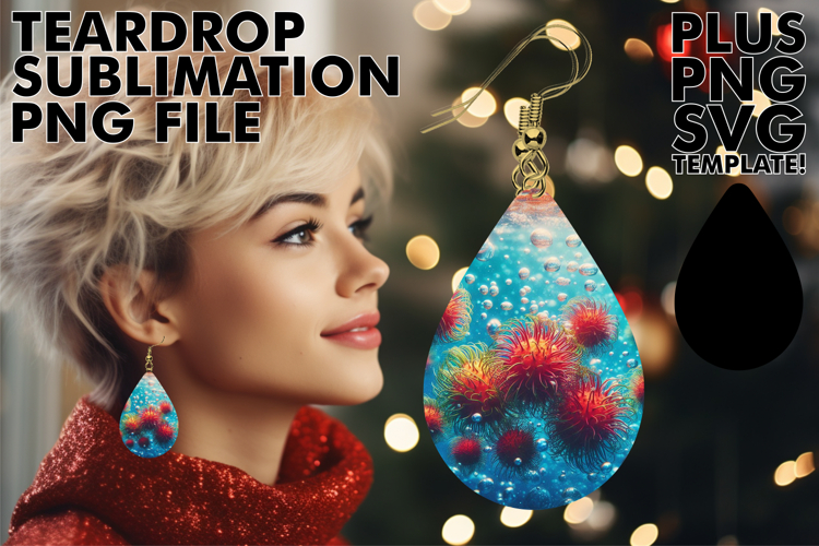 Sweet Teardrop Earrings ART IDEAS, 3D Fruits