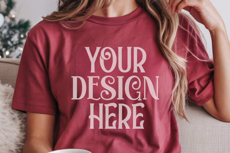 Cumin Comfort Colors 1717 Christmas Mockup, CC 1717