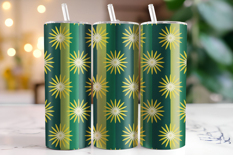 Floral Pattern Tumbler Wrap | Sublimation | Tumblers