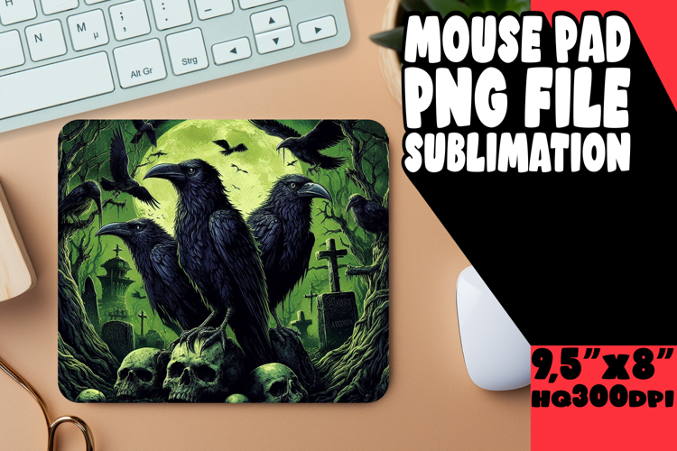 Joyful Desk Pad Sublimation Style, Horror Halloween