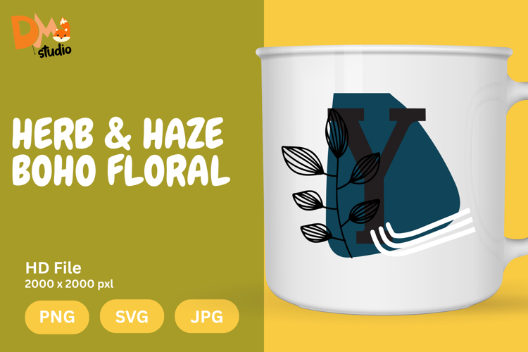 Boho Floral Svg Image 10