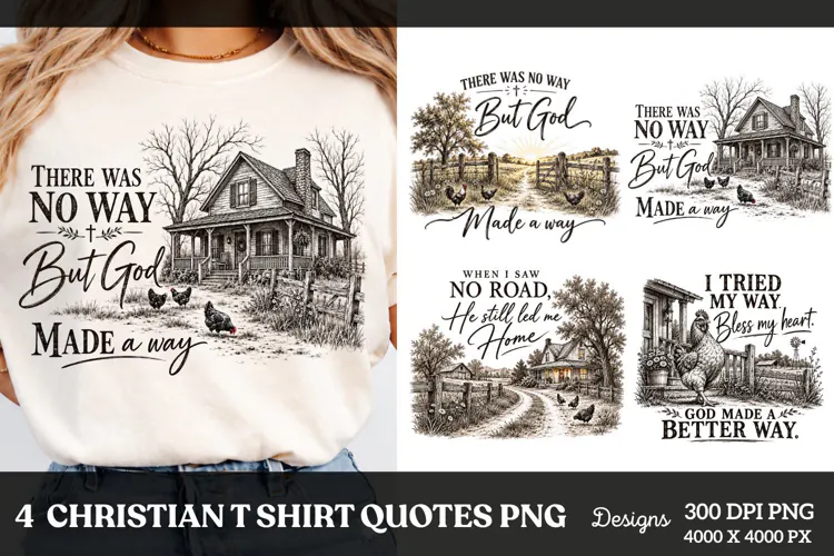 4 Christian Faith Sayings PNG