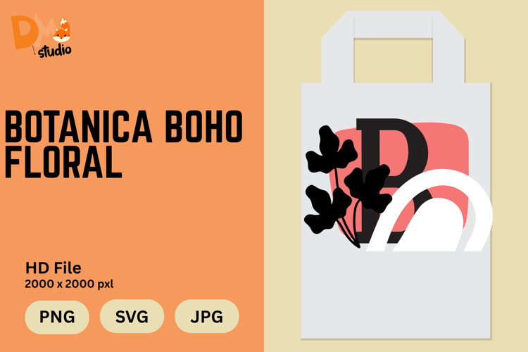 Botanica Boho Floral Monogram