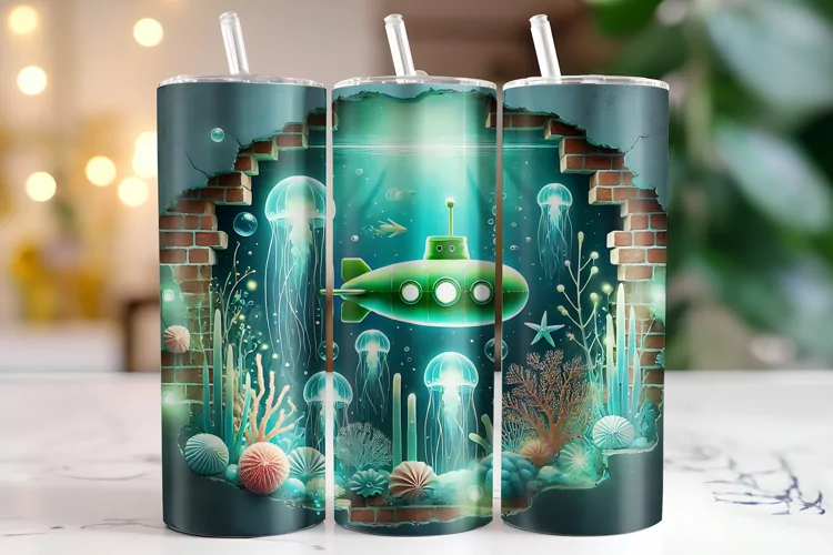 Submarine Tumbler Wrap | Sublimation | Tumblers