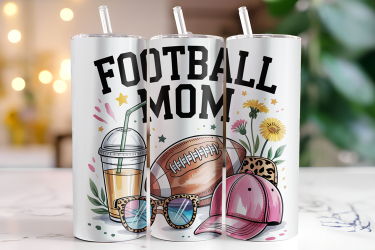 Football Mom Tumbler Wrap | Sublimation | Tumblers
