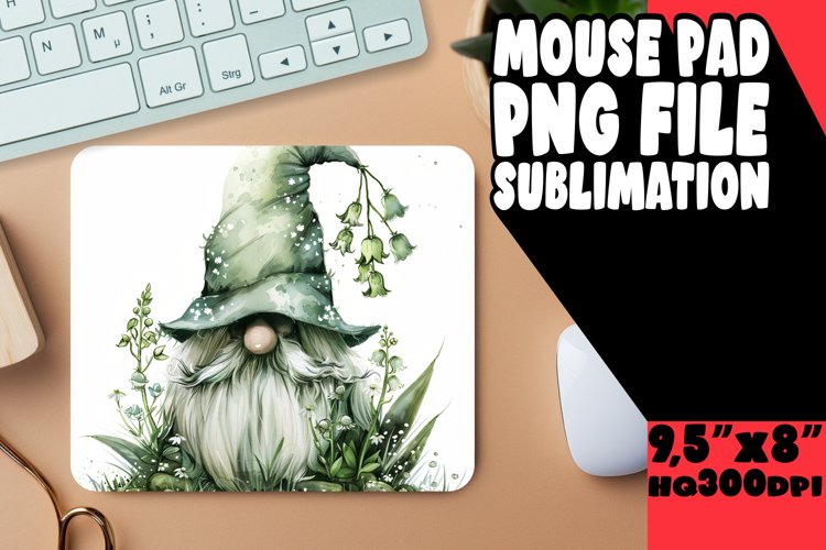 Spring Bliss Gnome Sublimation Mouse Pad Collection