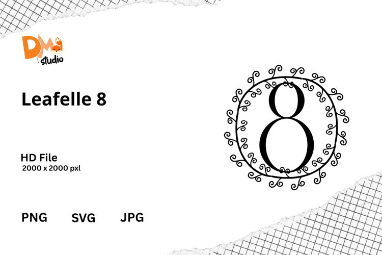 Floral Monogram Letter Svg Image 16