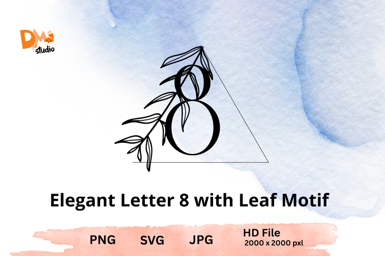Leaf Monogram Svg Image 15