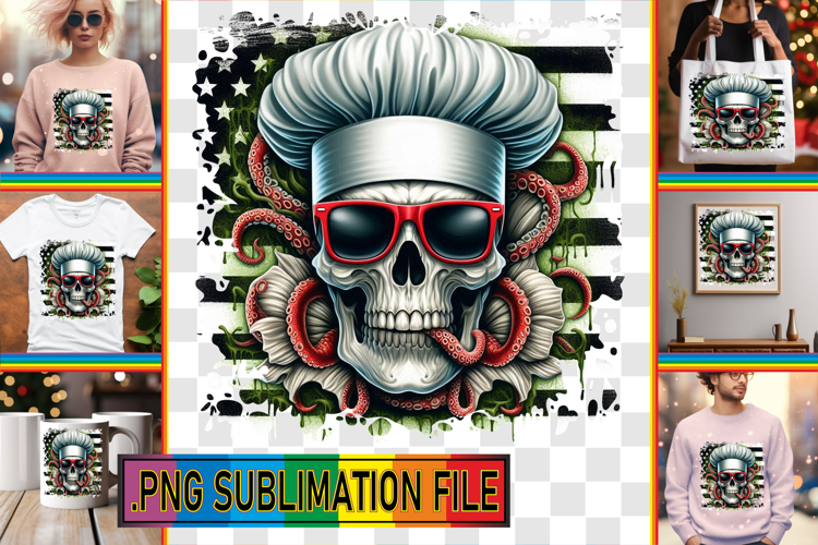 Joyful TOTE BAG Gift Magic PNG, Skull