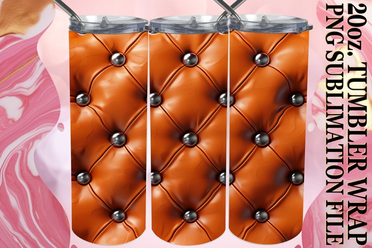 Puff Quilted Pattern Tumbler Sublimation