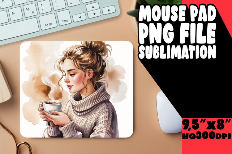 BRIGHT MOUSE PAD SUBLIMATION ART, Just A Girl