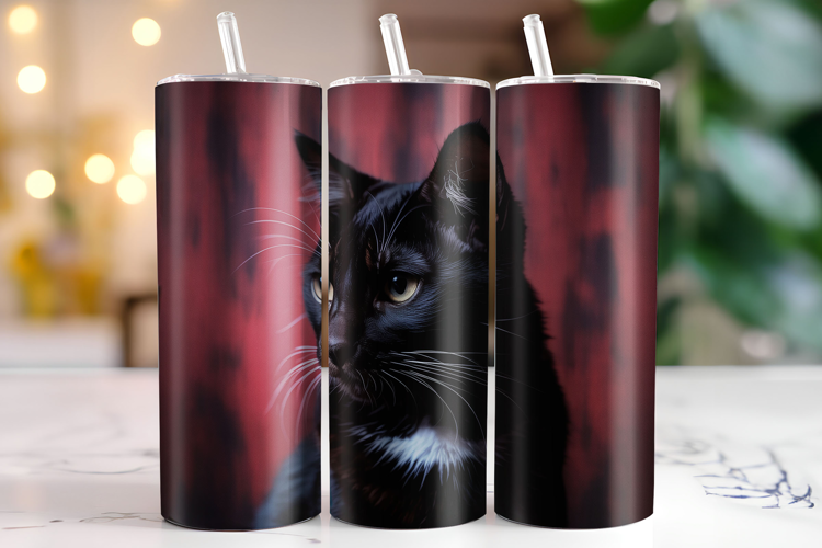 Cat Tumbler Wrap | Sublimation | Tumblers