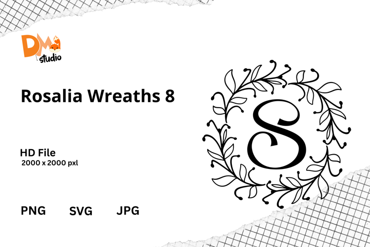 Rosalia Wreaths Monogram