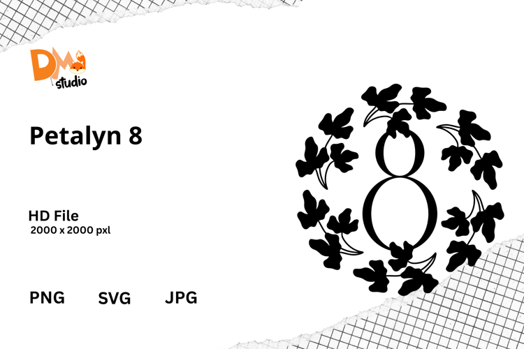 Floral Monogram Letter Svg Image 11