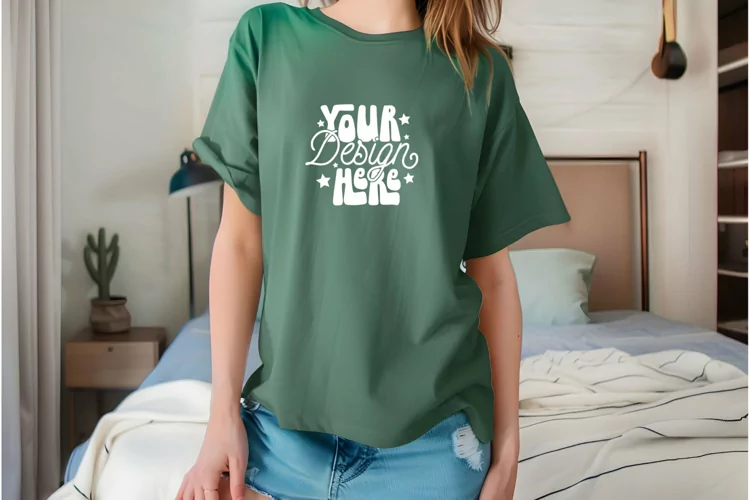 Seafoam Comfort Colors Mockup, Comfort Colors 1717 Mockup