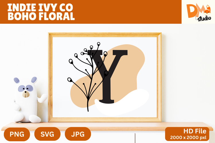 Floral Monogram Letter Svg Image 22
