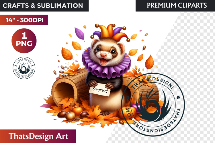 Autumn Cute animals with sign clipart Pumpkin thanksgiving