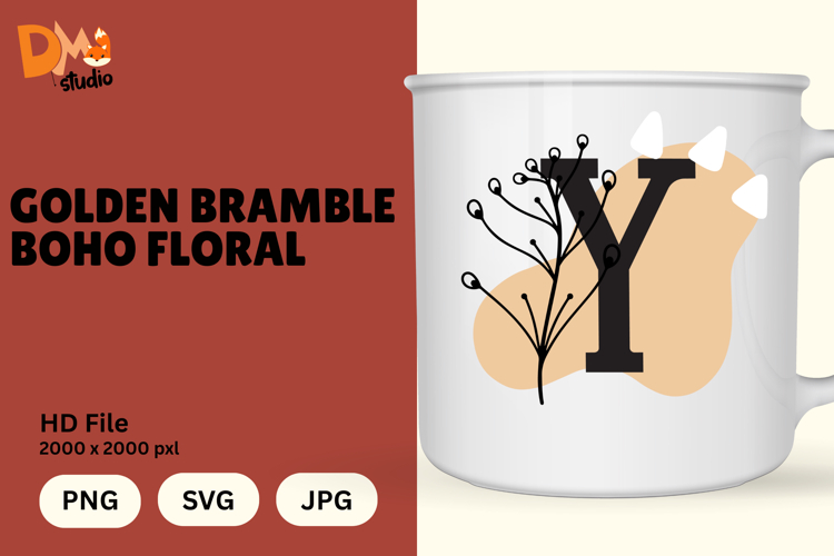 Floral Letter Svg
