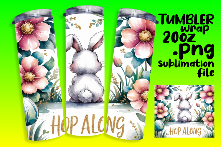 20oz Tumbler Template for Gifts , Easter