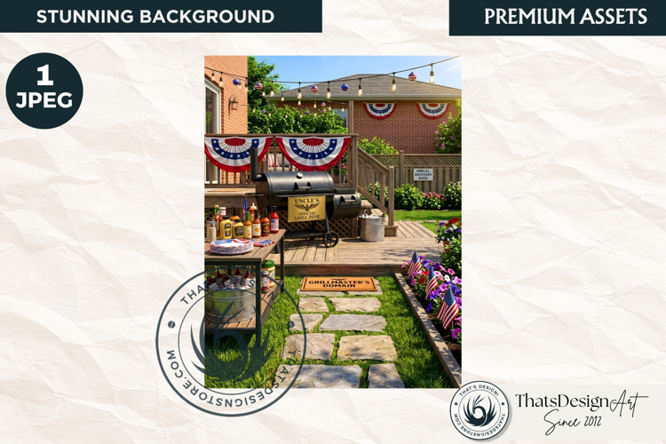 Patriotic Americana Backdrops - 4th of july backgrounds