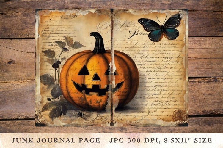 Printable Junk Journal Pages halloween 17