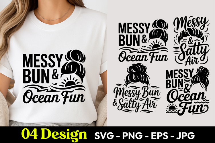 Messy Bun PNG Image 3