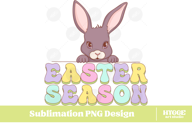Easter Bunny Sublimation PNG Chick Farm Hip Hop Spring Joy