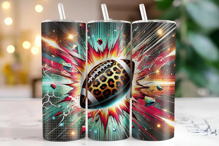 Football Tumbler Wrap | Sublimation | Tumblers