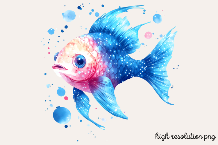 Bioluminescent Sea Animal Clipart PNG