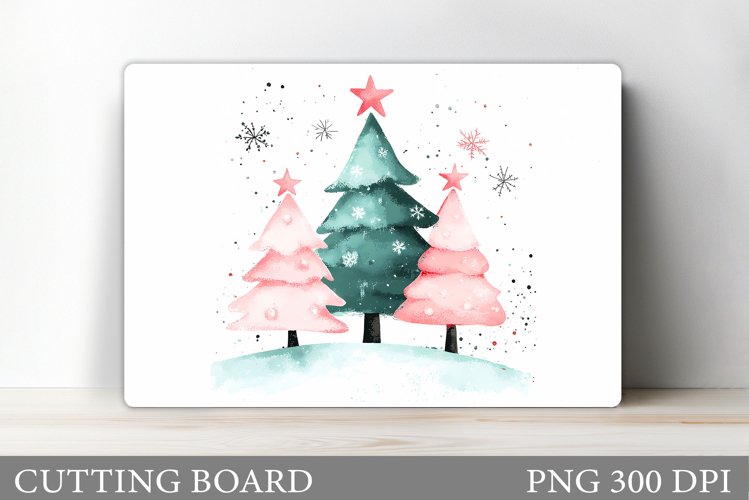 Christmas Tree Cutting Board Design. Kitchen Cutting Board
