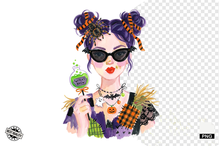 Halloween Girls Clipart