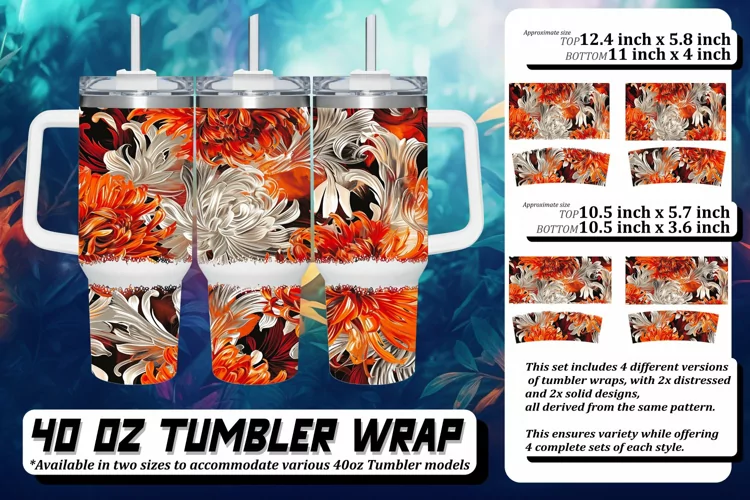 Spring Blossom Symphony Tumbler Wrap 40oz