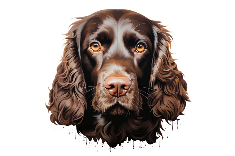 English Springer Spaniel Clipart | Watercolor Dog PNG