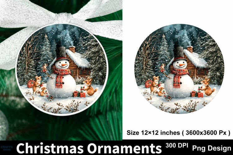 Round Christmas Ornament Svg Image 23