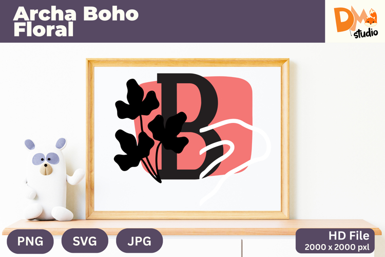 Boho Floral Svg Image 7