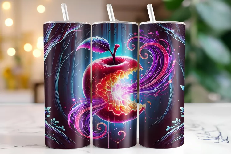 Apple Tumbler Wrap | Sublimation | Tumblers