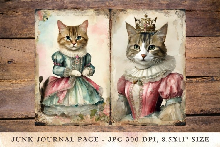 Printable Junk Journal Pages cat 10