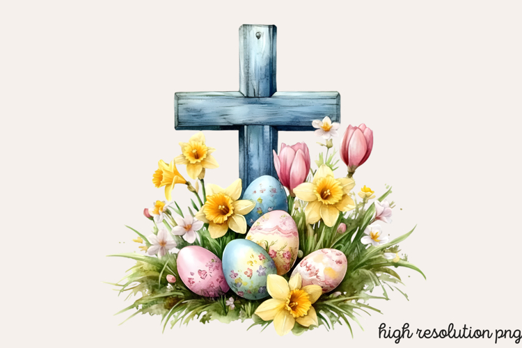 Easter Cross Clipart Image 11