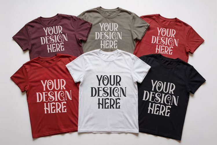 Christmas Family Matching Group Flat Lay Mockup