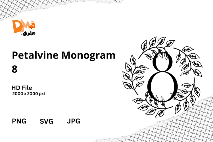 Floral Monogram Letter Svg Image 24